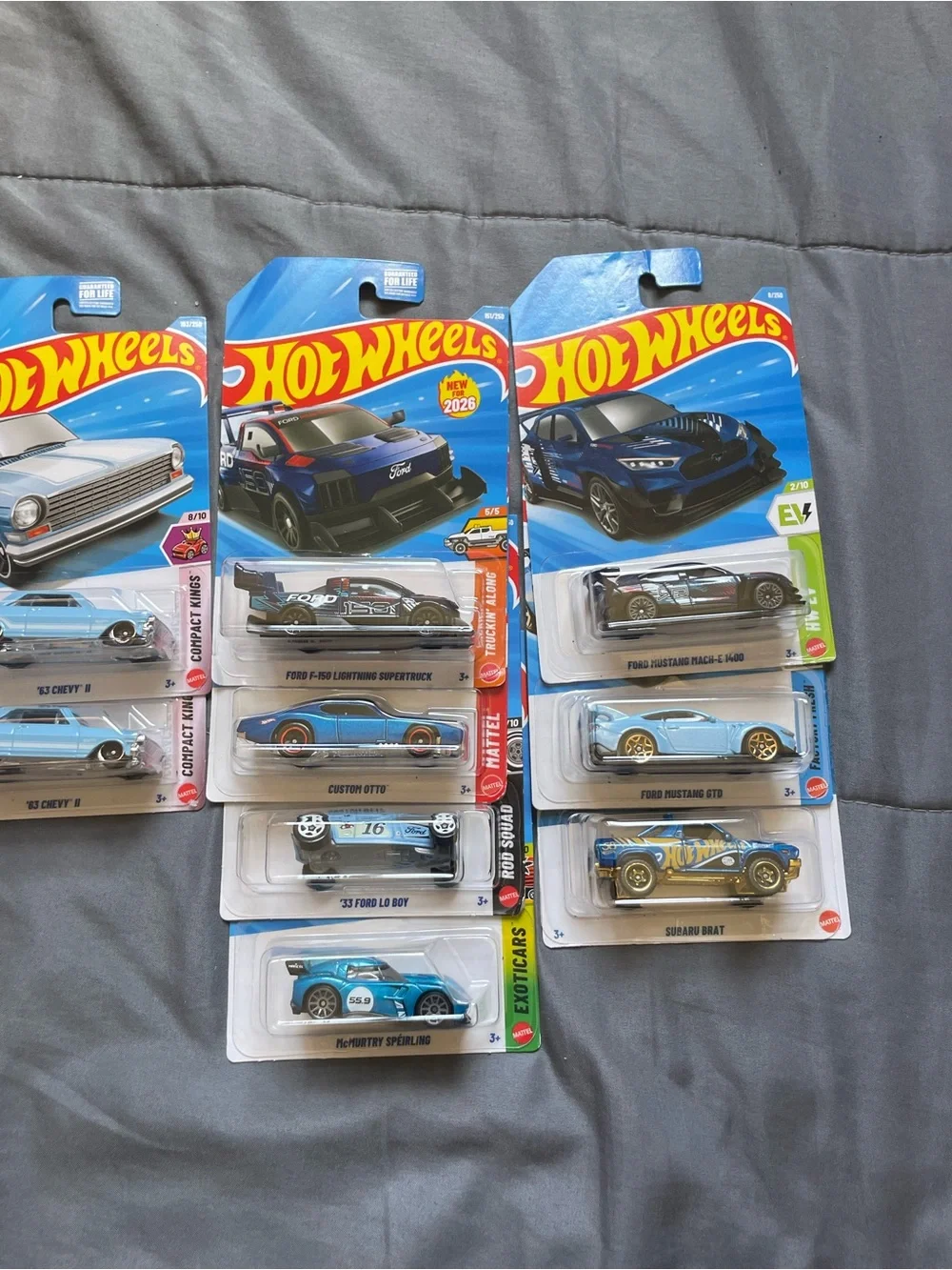 Hot Wheels Assorted Blue Mini Car Pack - Collector Set